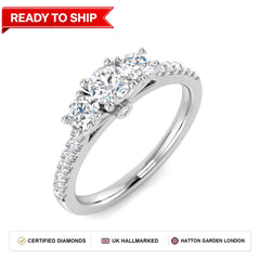 Lab grown diamond earring