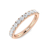 0.10-1.00ct Lab-Grown Round Cut D/VVS Diamond Half Eternity Ring