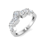 1.0Ct Round Diamond Wishbone Ring | Hallmarked Gold & Platinum