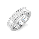 Lab-Grown & Natural Baguette Diamond Full Eternity Ring | Channel Set