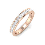 Baguette & Round Cut Half Eternity Ring | 0.5ct to 1ct | Natural & Lab Diamond