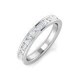 Baguette & Round Cut Half Eternity Ring | 0.5ct to 1ct | Natural & Lab Diamond