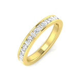 Baguette & Round Cut Half Eternity Ring | 0.5ct to 1ct | Natural & Lab Diamond