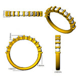Diamond Half Eternity Ring | Round Cut Diamonds | Lab & Natural Options