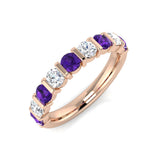 Diamond Oxshott Amethyst Ring | 1ct | Hallmarked Gold & Platinum