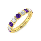 Diamond Oxshott Amethyst Ring | 1ct | Hallmarked Gold & Platinum