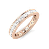Natural Diamond Full Eternity Ring | 1ct - 1.25ct | Baguette Diamonds