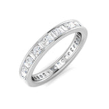 Baguette & Round Diamonds Full Eternity Ring | 0.5ct - 2ct