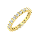 Lab-Grown & Natural Diamond Full Eternity Ring | Bar Set | 1.00-2.00ct