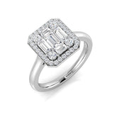 Diamond Bedford Baguette & Brilliant Ring | 0.15ct - 1ct