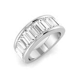 Lab-Grown Diamond Half Eternity Ring | Baguette Cut | Natural & Lab Diamond