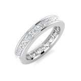 Luxury Princess Cut Diamond Full Eternity Ring | Hallmarked Gold & Platinum