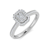 Diamond Cobham Cluster Ring | 0.3ct | Hallmarked Gold & Platinum