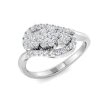 Lab-Grown Cluster Diamond Ring 0.5ct | UK Hallmarked