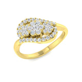 Lab-Grown Cluster Diamond Ring 0.5ct | UK Hallmarked
