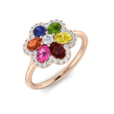 Diamond Divibe Multi Sapphire Ring | 1.5ct - 1.75ct