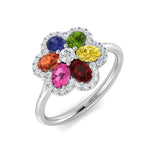 Diamond Divibe Multi Sapphire Ring | 1.5ct - 1.75ct