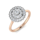 Diamond Balmoral Cluster Ring | 0.33ct | Hallmarked Gold & Platinum