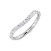 0.15-0.25ct Lab-Grown Round Cut D/VVS Diamond Half Eternity Ring