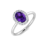 Diamond Enfiesb Amethyst Ring | 0.75ct - 1ct