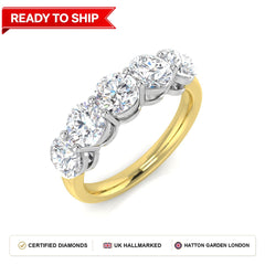 Lab grown diamond earring