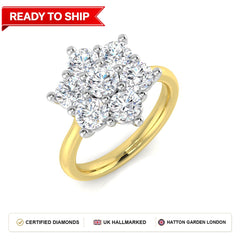 Lab grown diamond earring