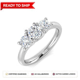 Lab grown diamond earring