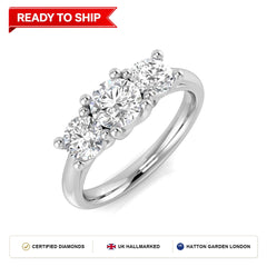 Lab grown diamond earring