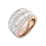 Dazzling Diamond Baguette and Round Cut Eternity Band