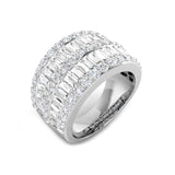 Dazzling Diamond Baguette and Round Cut Eternity Band
