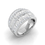 Lab-Grown Diamond Half Eternity Ring Band | DE/VVS Diamonds, UK Hallmarked