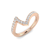 Diamond Kibwessy Wishbone Ring | 0.25ct | Hallmarked Gold & Platinum