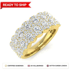 Lab grown diamond earring