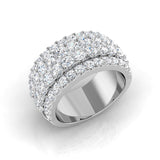 Diamond Abergeldie Pave Ring | 2.5ct | Hallmarked Gold & Platinum