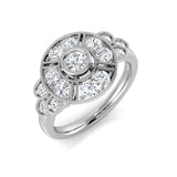 Vintage Halo Diamond Ring | 0.33 - 0.75 Ct | Lab-Grown & Natural Diamonds