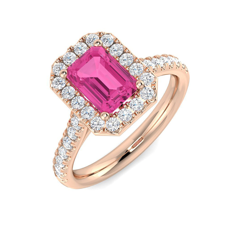 Diamond Pave Halo Ring