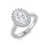 Oval Halo Diamond Ring | 0.25ct - 2.25ct | Lab-Grown & Natural Diamonds