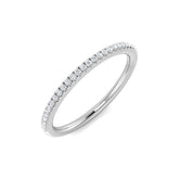 0.10-0.20ct Lab-Grown Round Cut Diamond Claw Set Half Eternity Ring