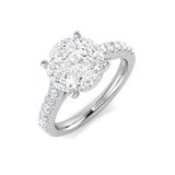 Princess & Marquise Diamond Cluster Engagement Ring | Hallmarked Gold & Platinum