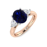 Diamond Brighton Blue Sapphire Ring | 1.25ct - 4ct