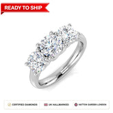Lab grown diamond earring