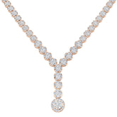 Fresh Cluster Necklace 9.5ct Gold and Platinum