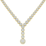 Fresh Cluster Necklace 9.5ct Gold and Platinum