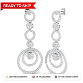 Lab grown diamond earring