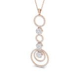 Crocus Diamond Circle of Life Pendant 1.25ct to 1.5ct Gold (Without Chain )
