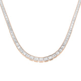 Colin Baguette Brilliant Necklace 9.5ct Gold Platinum