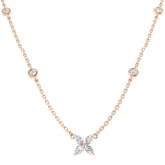 Sasha Diamond Necklace 0.5ct Gold Platinum