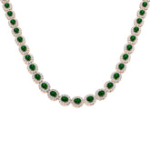 Jodie Emerald Necklace 25ct Gold and Platinum