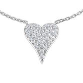 Joyce Heart Diamond Necklace 0.33ct Gold Platinum