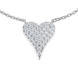 Joyce Heart Diamond Necklace 0.33ct Gold Platinum